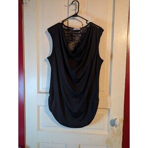 004- Zeagoo Womens Ruched Cowl Neck Tank Top Sz XXL